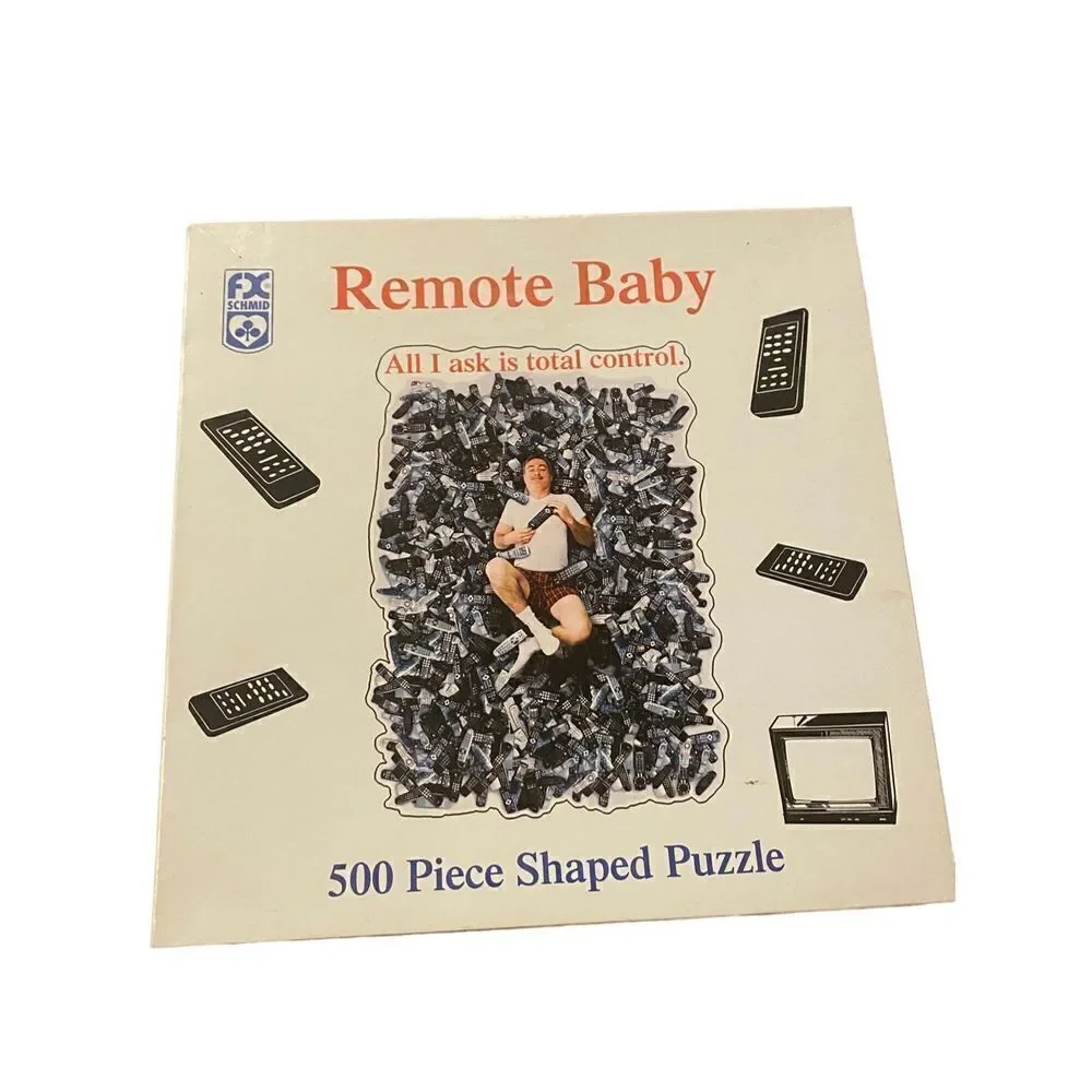 Remote Baby Puzzle - Men are Such Babies Michael Patrick 500 pcs F.X. Schmid